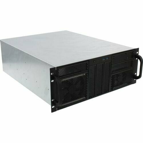 Procase Корпус RE411-D6H8-E-55 Корпус 4U server case,6x5.25+8HDD, черный, без блока питания, глубина 550мм, MB EATX 12x13 procase корпус корпус 4u server case 9x5 25 3hdd черный без блока питания глубина 650мм mb eatx 12x13 панель вентиляторов 3 120x25 pwm