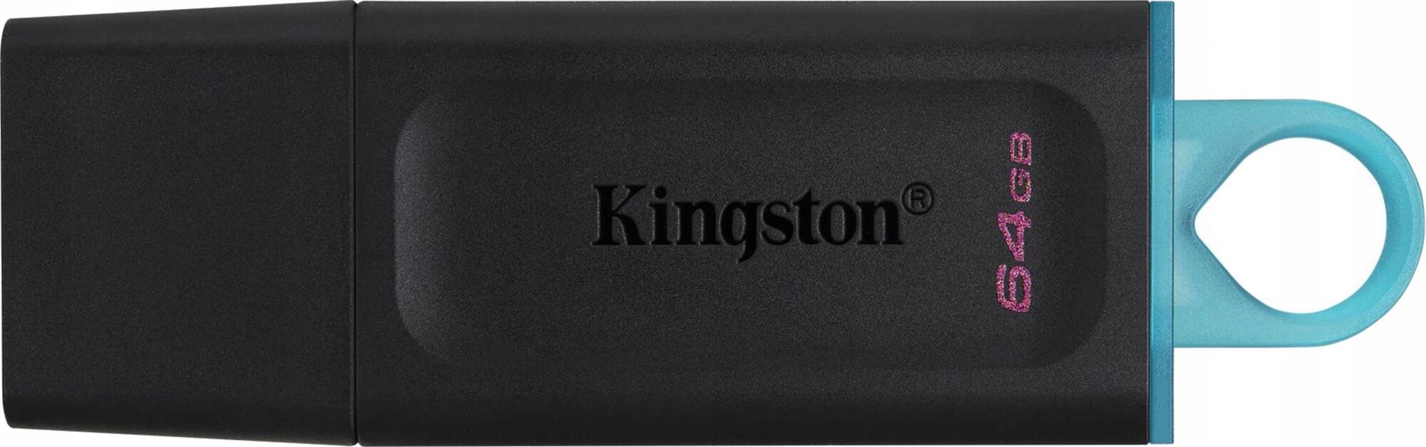 Флешка Kingston DataTraveler Exodia 64 ГБ, 1 шт, черный/голубой