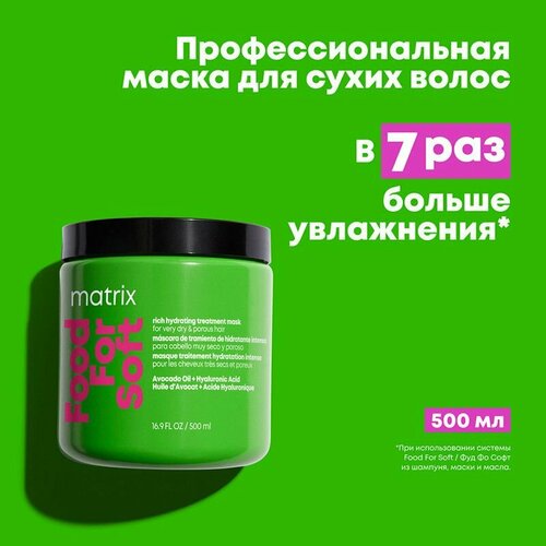 Matrix Total Results Маска для интенсивного увлажнения и питания очень сухих и пористых волос Food For Soft 500мл