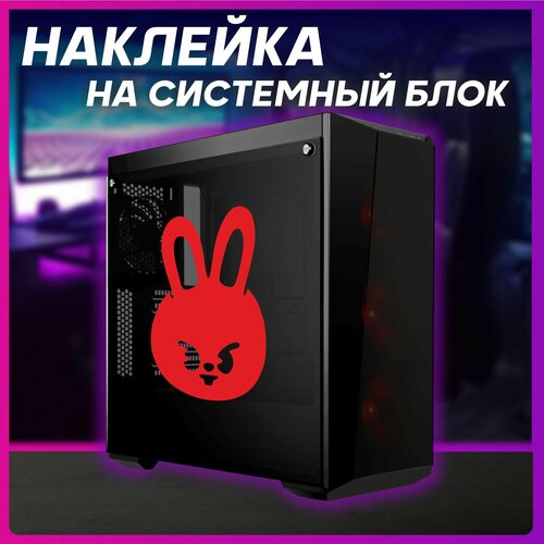 Наклейки на ноутбук кпоп kpop Skzoo Stray kids Leebit красный