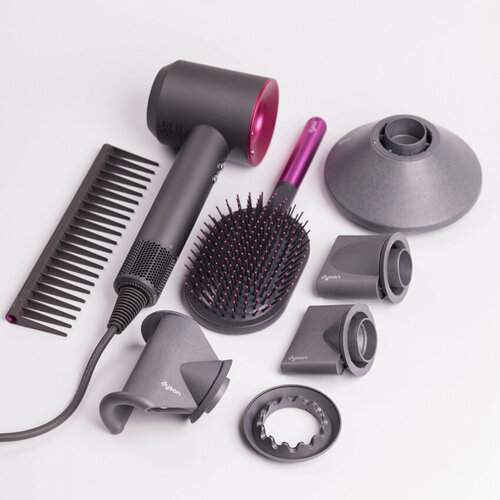 Фен для волос с насадками фуксия sonic HD08 подарок набор расчесок 750000₽