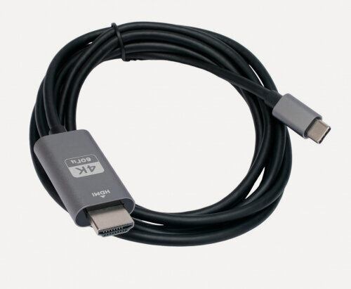 Изображение товара Кабель-переходник с Type-C на HDMI Cablexpert CCB-A-CM-HDMI-1.8M, v2.0, Mobile, 1.8м, черный