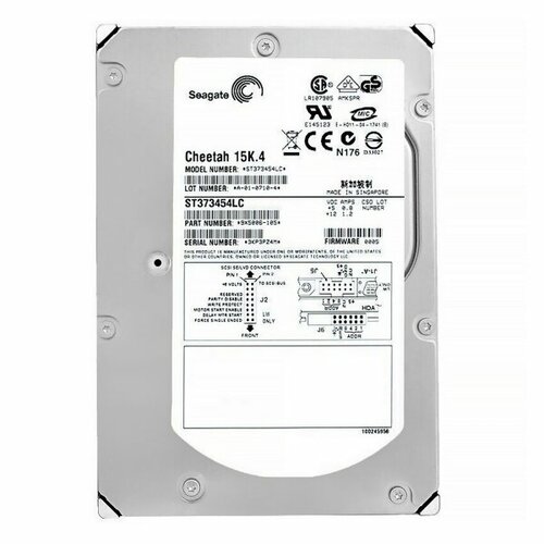 Жесткий диск Seagate ST373454LC 73,4Gb U320SCSI 3.5 HDD жесткий диск seagate 9t3016 36 7gb u320scsi 3 5 hdd