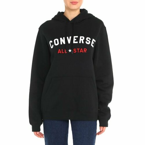 Худи Converse, размер XS, черный newest master chef 3d all over printed fashion men autumn hoodie unisex pullover sweatshirt casual zipper hoodie man jacket