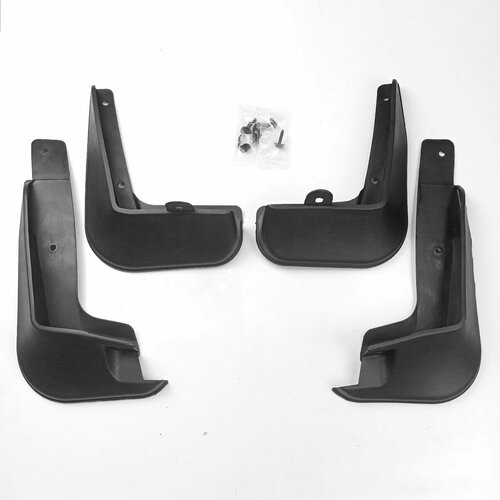 Брызговики для Toyota Corolla E160/170 2013-2016, комплект 4 штуки + крепеж