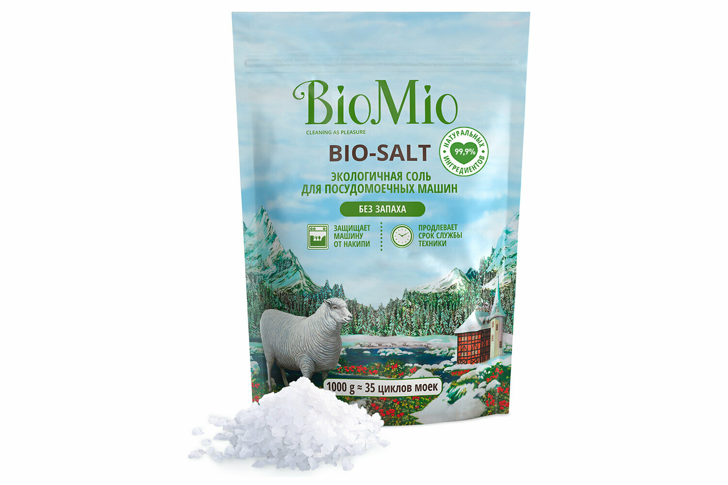 Соль для посудомоечной машины Bio Mio Bio-Salt 1000 г