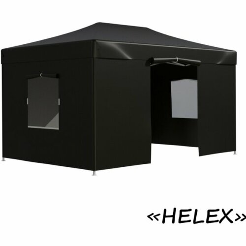 Тент Helex садовый быстросборный с боковыми стенками 13.5 кв. м черный 4342