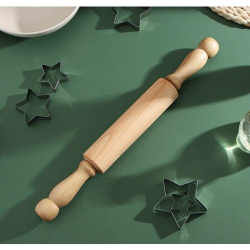 Скалка с вращающимися ручками 40x42 см 539₽