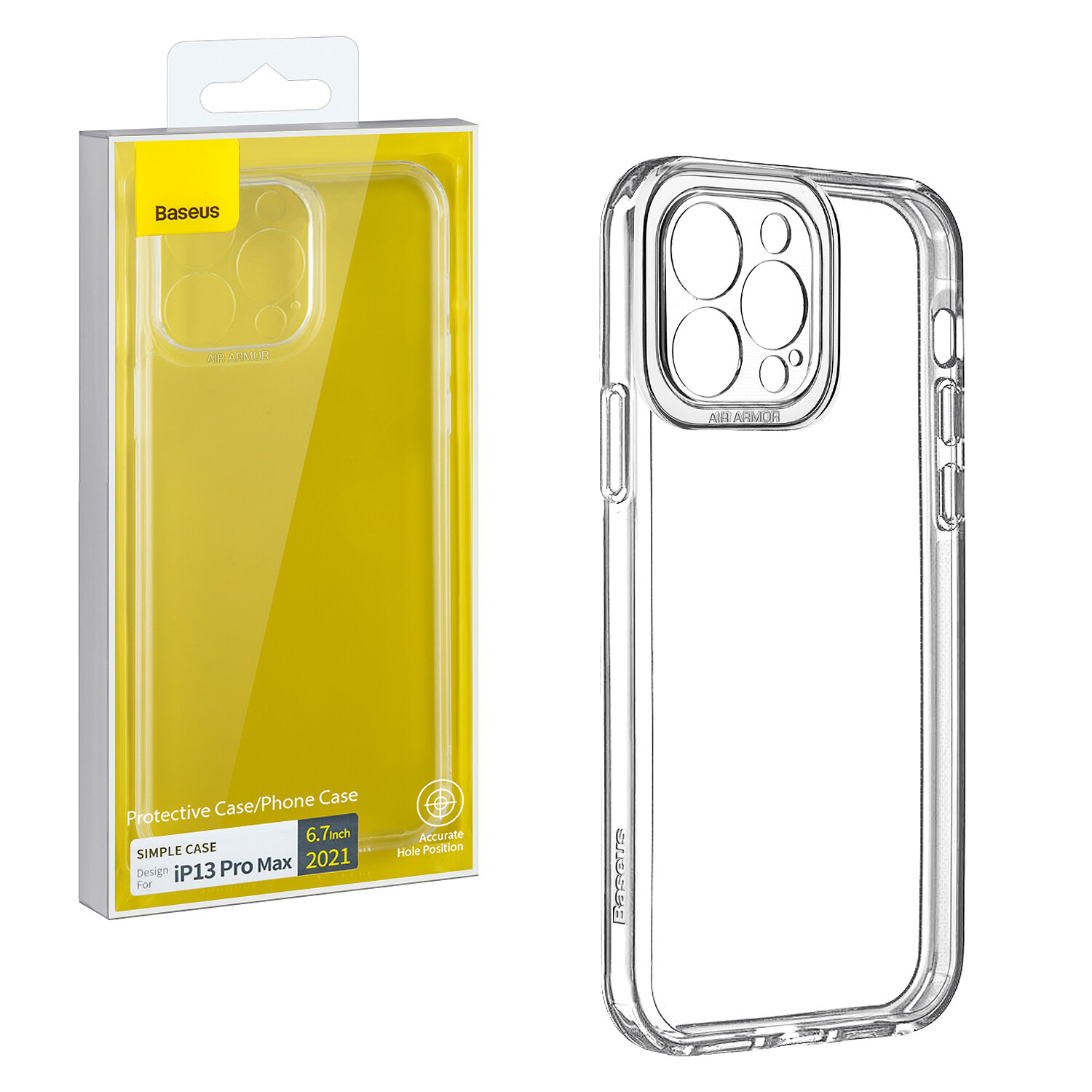 Чехол iPhone 13 Pro Max (6.7) Simple Case Baseus прозрачный