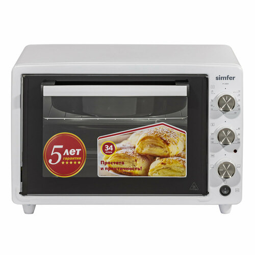 Мини-печь Simfer M3404 Albeni Comfort 3 режима работы с вертелом 599000₽
