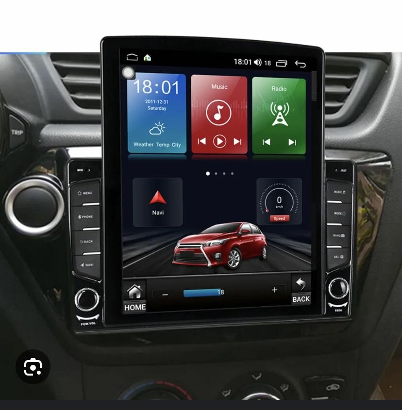 Магнитола для Kia Rio в стиле Тесла 2/32GB QLED DSP CarPlay