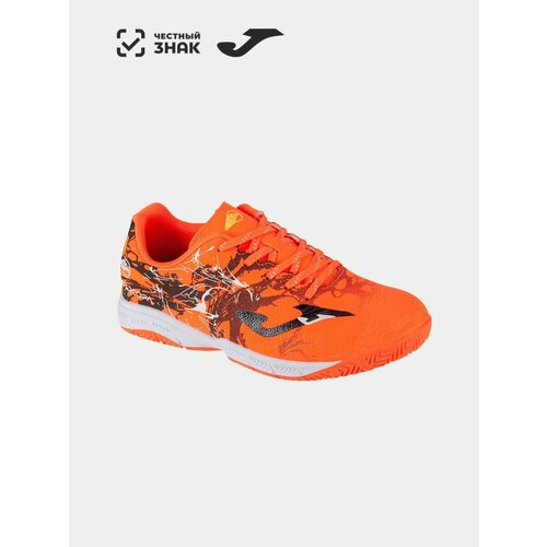 Футзалки joma, размер 23.6см/5us, белый, оранжевый футзалки joma размер 8 5us стелька 27 см черный