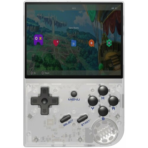 Портативная игровая приставка Anbernic RG35XX 64gb Transparent white 8490₽