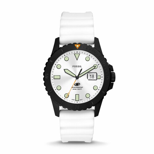 Наручные часы FOSSIL FS5999, белый, черный наручные часы fossil часы наручные мужские fossil fs5999 кварцевые 42мм черный