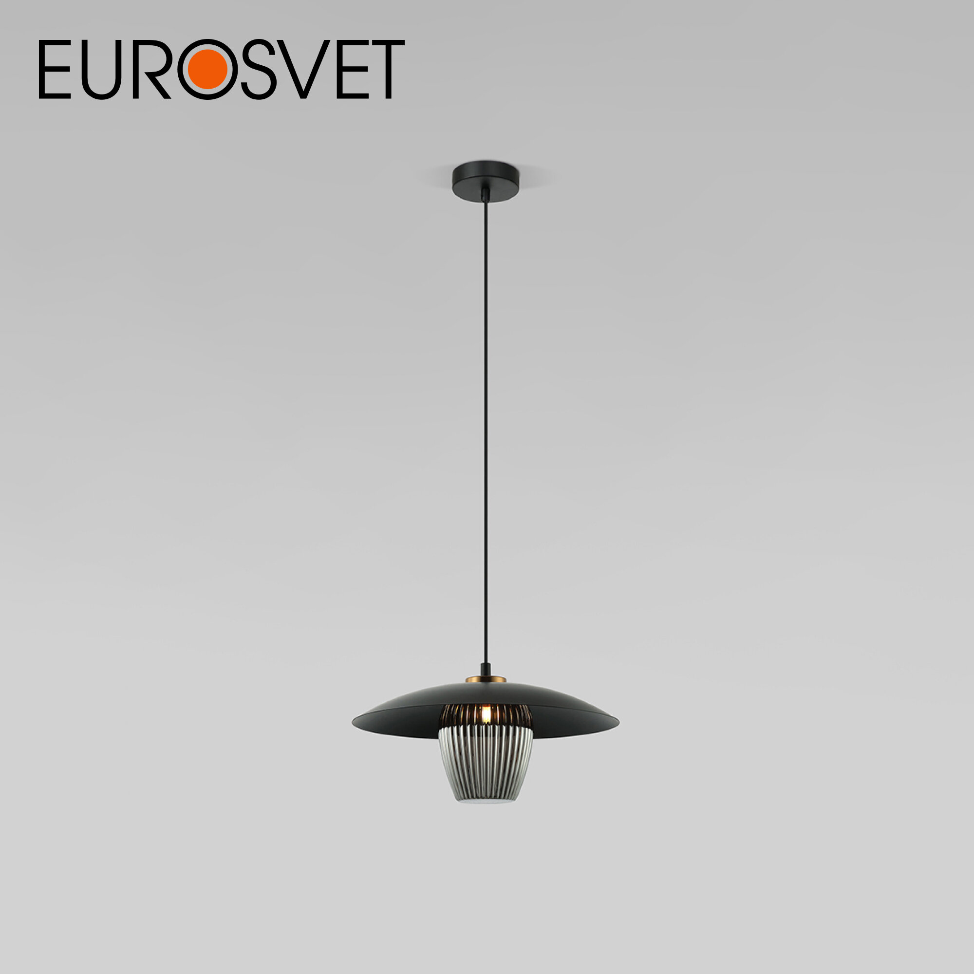 Подвесной светильник Eurosvet Kamari 50259/1, G9, черный / дымчатый