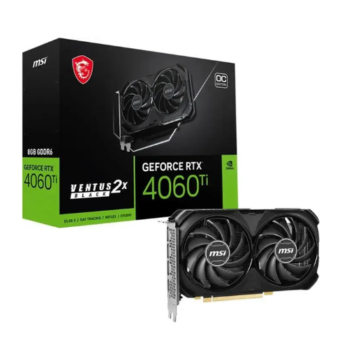 Видеокарта MSI RTX 4060 TI VENTUS 2X BLACK 8G