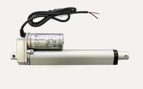 Изображение товара Линейный привод (актуатор) 12 В, длина хода 150 мм, 10 мм/с до 150 кг (1500N)