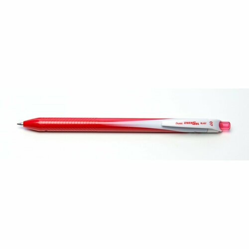 Pentel Ручка гелевая автоматическая Energel, одноразовая d 0.7 мм 12 шт. BL437-B красные чернила