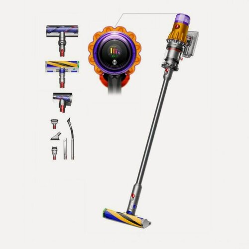 Изображение товара Пылесос Dyson V12 Detect slim absolute (SV46) yellow/nickel