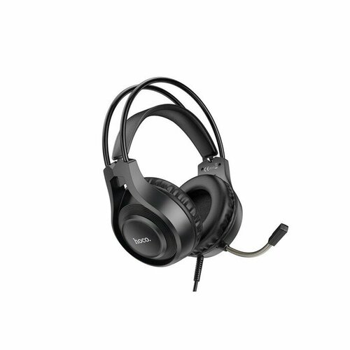 Наушники Hoco W106 игровые проводные накладные микрофон 18 м чёрные 1450₽