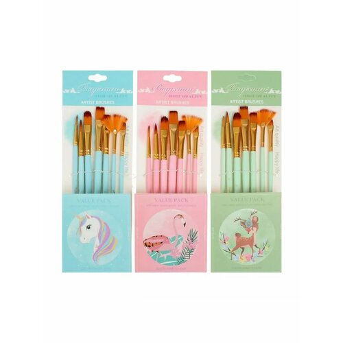 Набор кистей синтетика 30 2 4 6 8 10 12 667₽