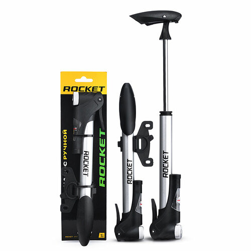 Насос ручной велосипедный Rocket алюминий AV Presta монометр 82100₽