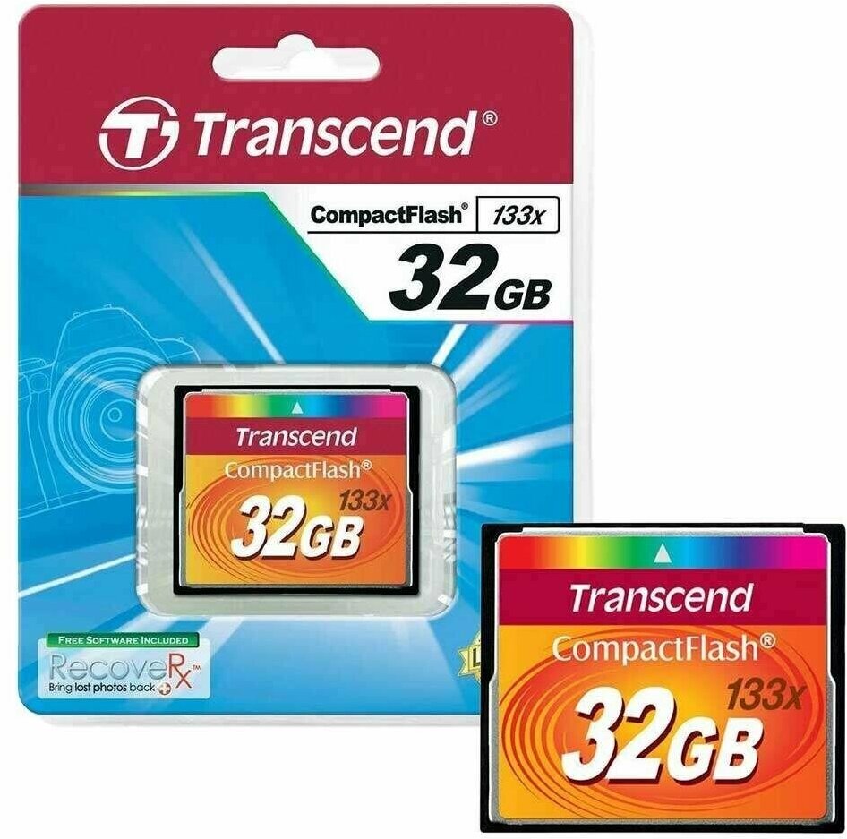 Карта памяти Compact Flash Transcend CF133, 32 Гб (TS32GCF133)