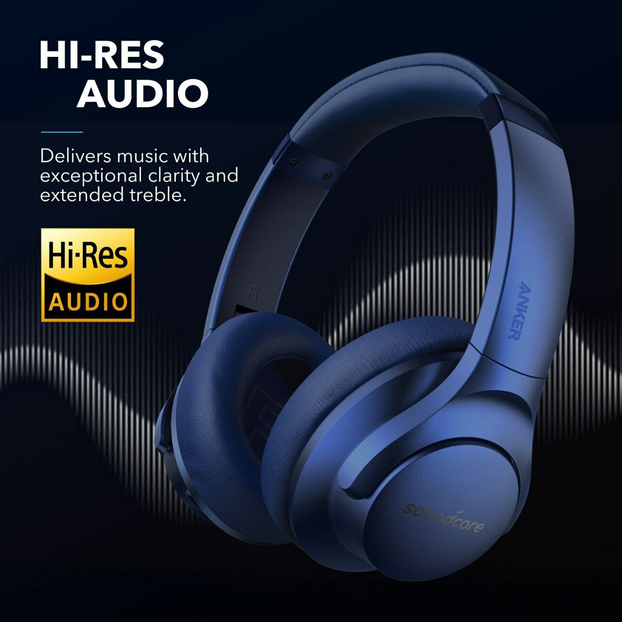 Наушники беспроводные полноразмерные Anker Soundcore Q20/q20i sea - RU Version
