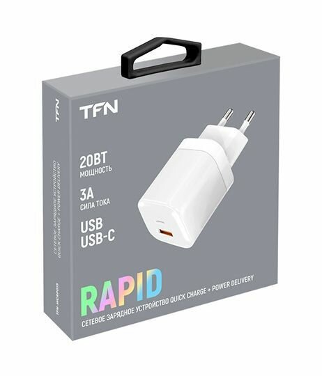 Сетевое зарядное устройство A+C PD, без кабеля, 20Вт, Цвет: белый(TFN , TFN-WCRPD15)