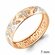 Кольцо обручальное Diamant online, красное золото, 585 проба, фиа...