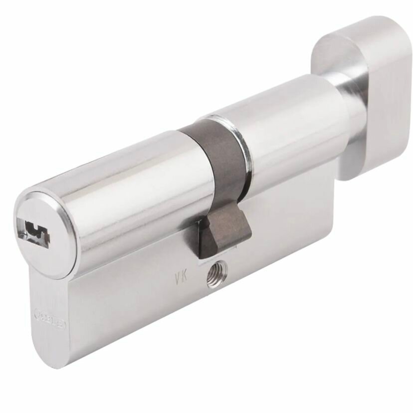 Цилиндр Abus KD6N Z35/K45 35*45мм форм-фактор ключ/вертушка никель