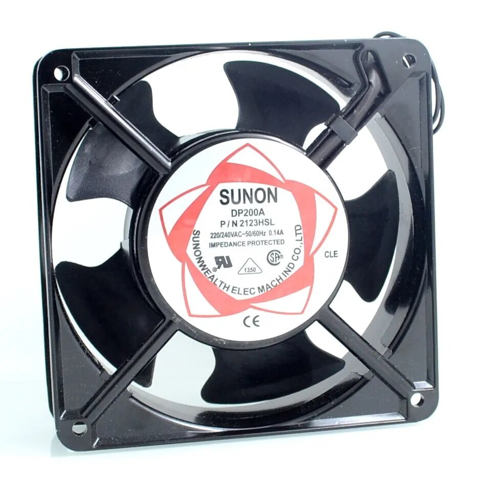 Для Тайваньского вентилятора SUNON DP200A P/N2123HSL 1238 12 см 12038 120*120*38 мм 220 В тип провода, Фиксированных цветов, Черный