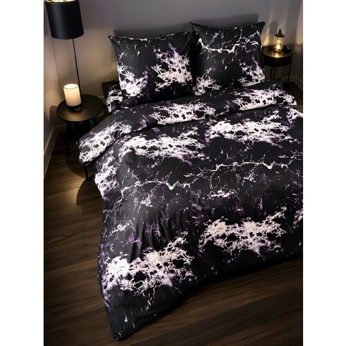 Постельное белье 2 спальное с европростыней наволочки 70х70 полисатин 2-спальный комплект Ивановский текстиль TOP_T 1299₽