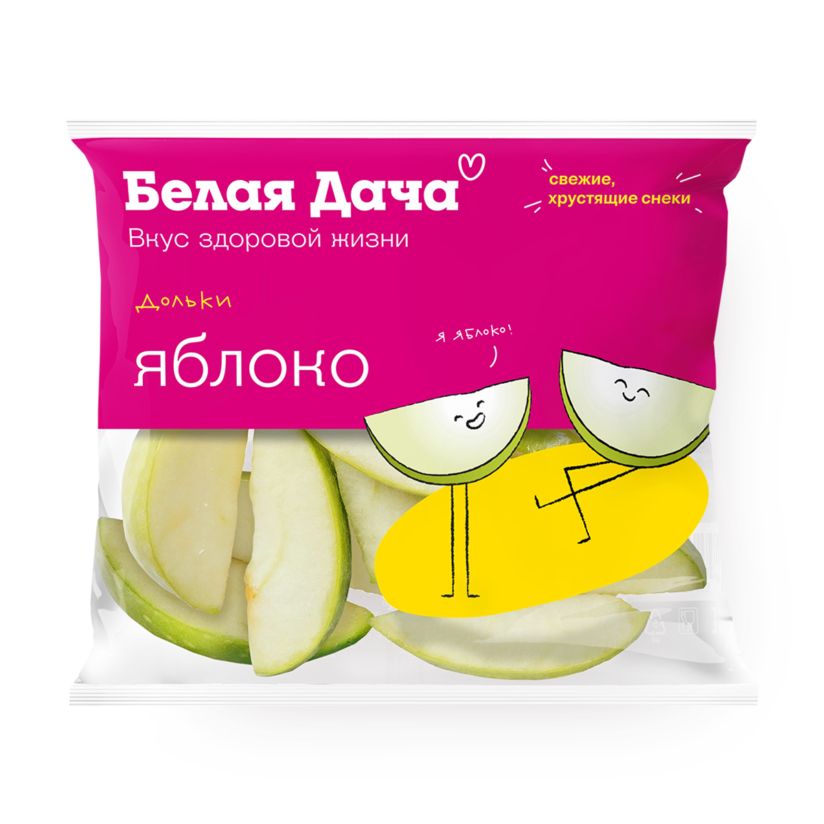 Яблочные дольки "Белая Дача", 47 ккал, 800 граммов, 1 упаковка