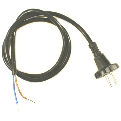 Вилка S18 на шнуре Rexant 11-1305 кабель 2х0.75 мм - 1.5м чёрый