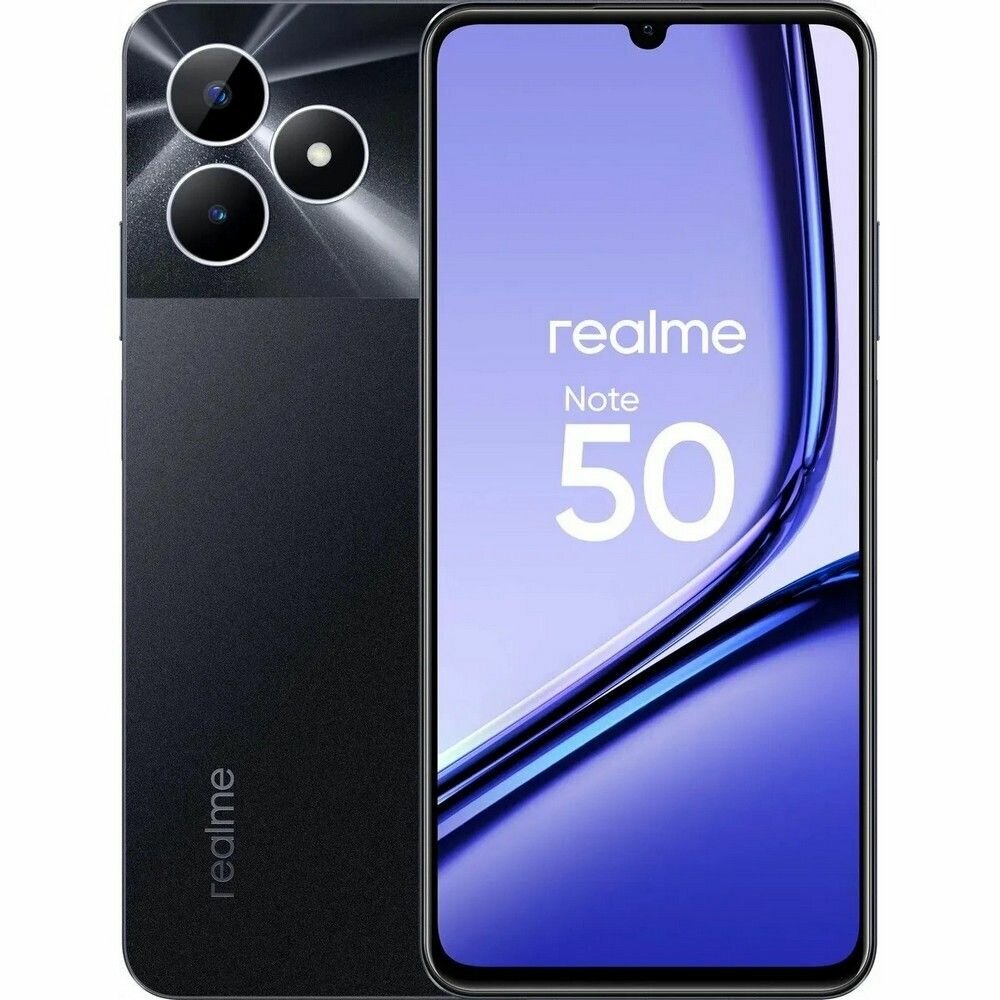 Смартфон Realme Note 50 RMX3834 3/64Gb черный (631011001777/1913/6310020010870)