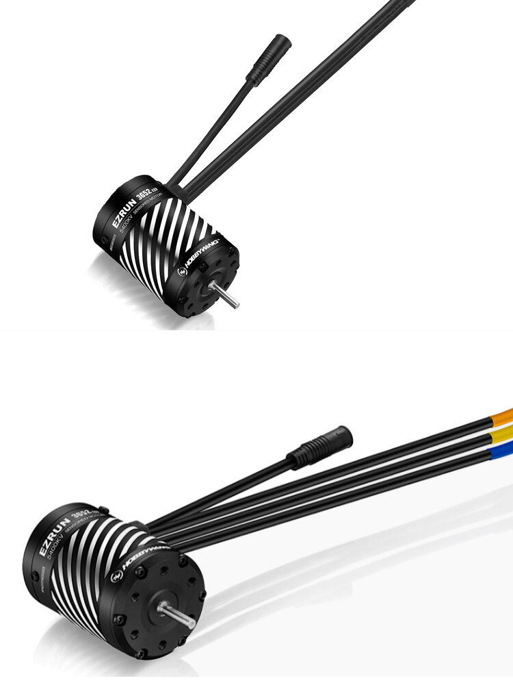 Бесколлекторный мотор Hobbywing EZRUN-3652SD-5400KV-BLACK-G3 (3.175/15мм, 1/10) бессенсорный - HW-30402606