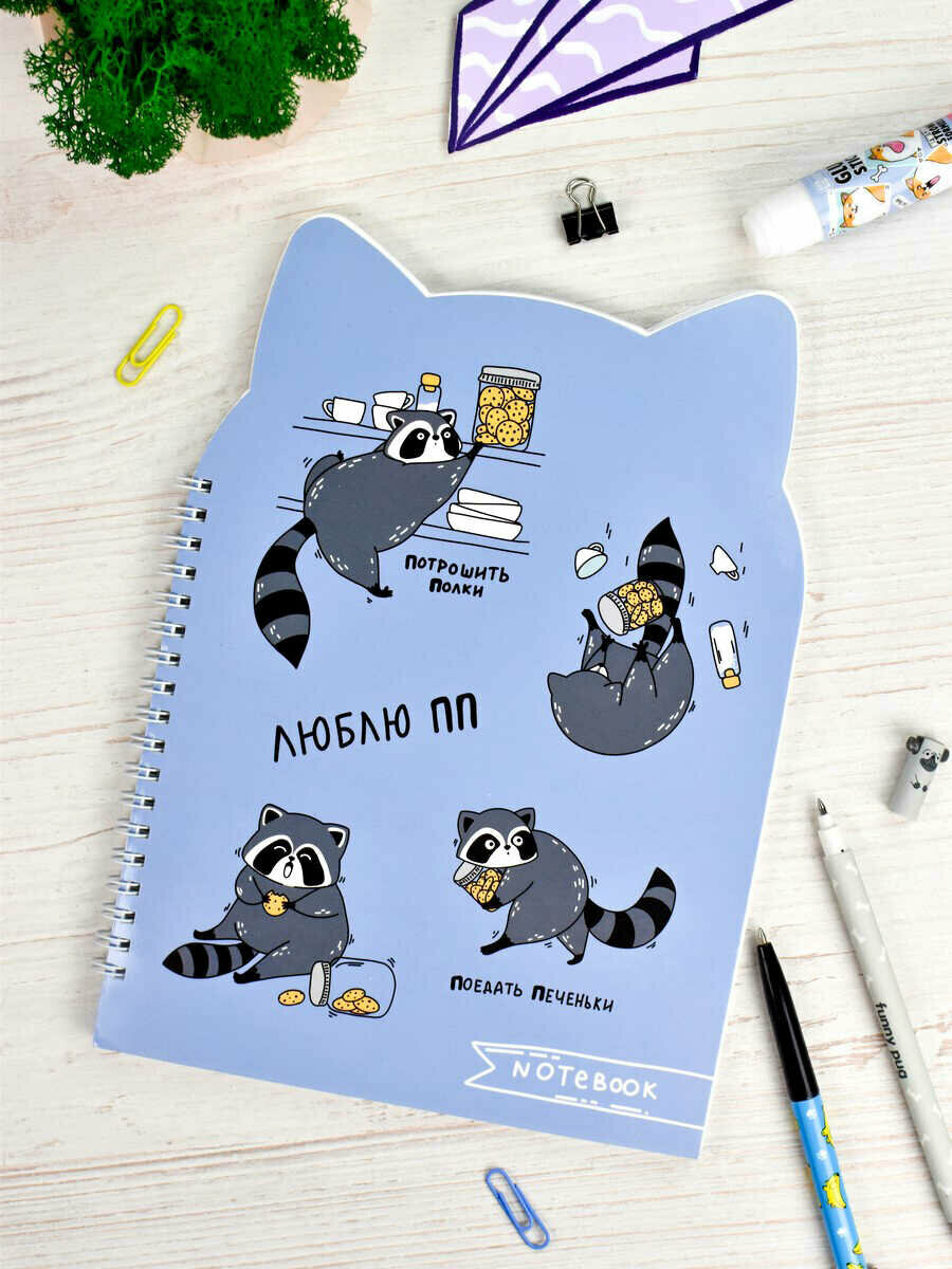 Записная книжка на гребне в кл Феникс + Правильное питание 180*250мм 80л 62754