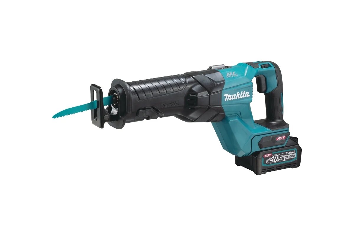 Аккумуляторная сабельная пила Makita XGT JR001GZ вместе с акб BL4040 и з/у DC40RA