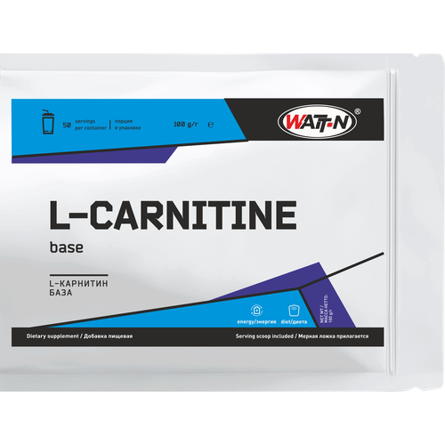 Аминокислота WATT NUTRITION L-Карнитин (БАЗА) 100 гр, нейтральный вкус, порошок