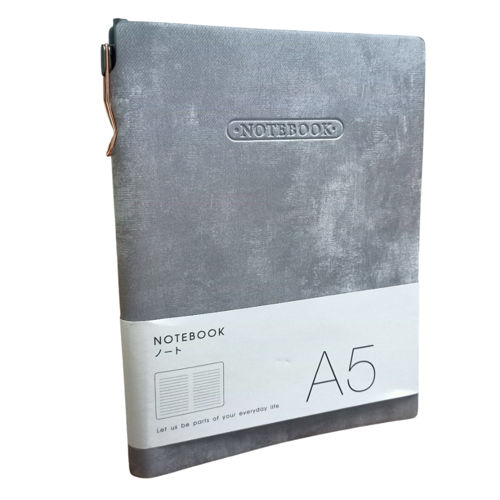 Блокнот Notebook А5, мягкая тканевая обложка, 100 страниц. Let us be parts of your everyday life — фото 1