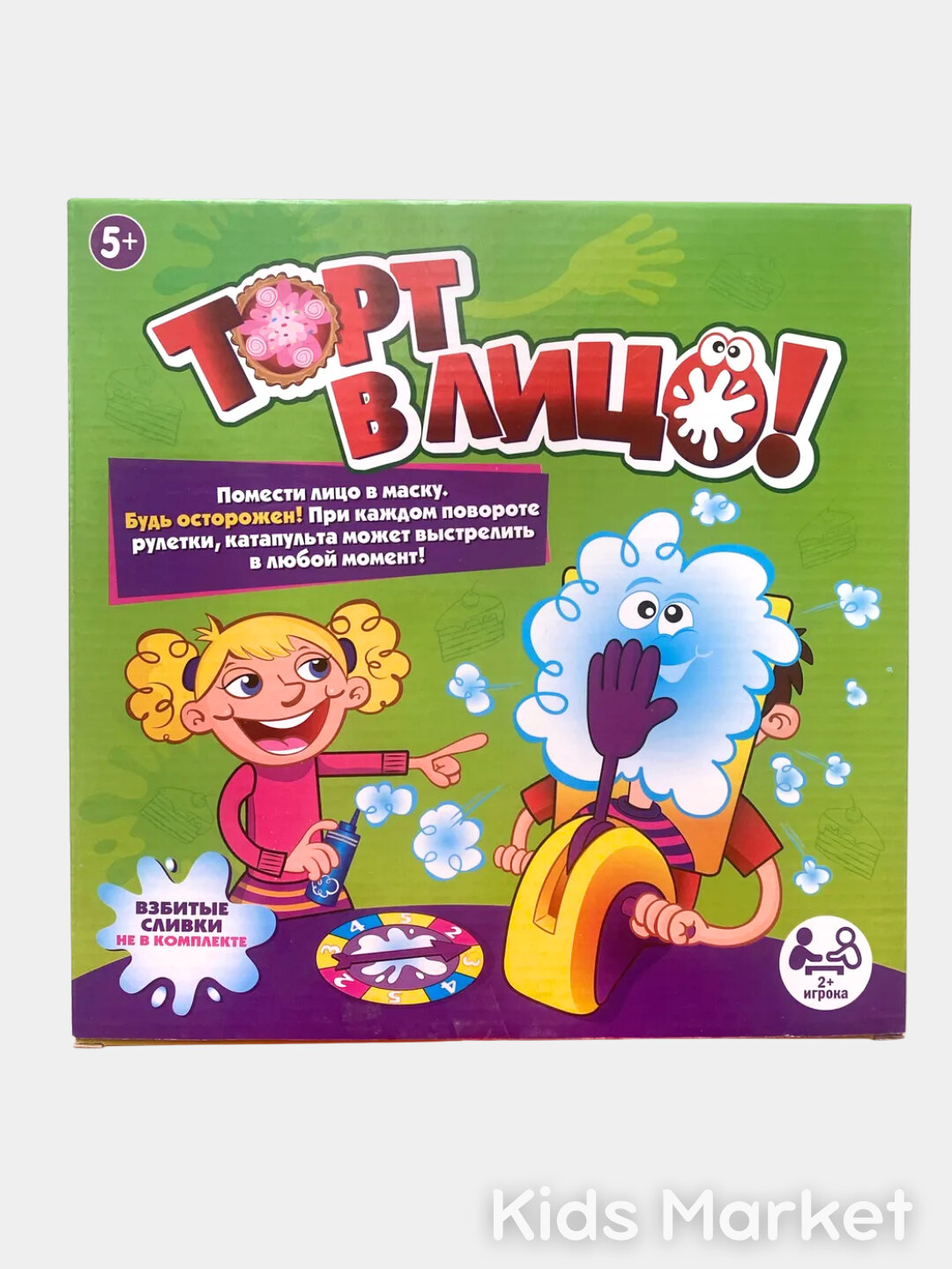 Настольная игра для всей семьи Торт в лицо, игра для компании, вечеринок — фото 1