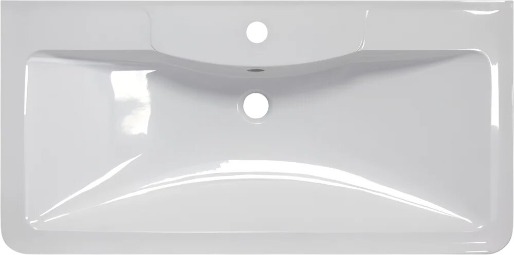 Мебельная раковина BelBagno BB900/455-LV-MR-ALR белая прямоугольная итальянская