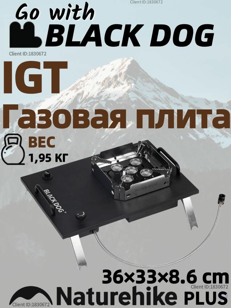 BLACKDOG IGT Плита CBD2550CF010 Печь для барбекю для пикника