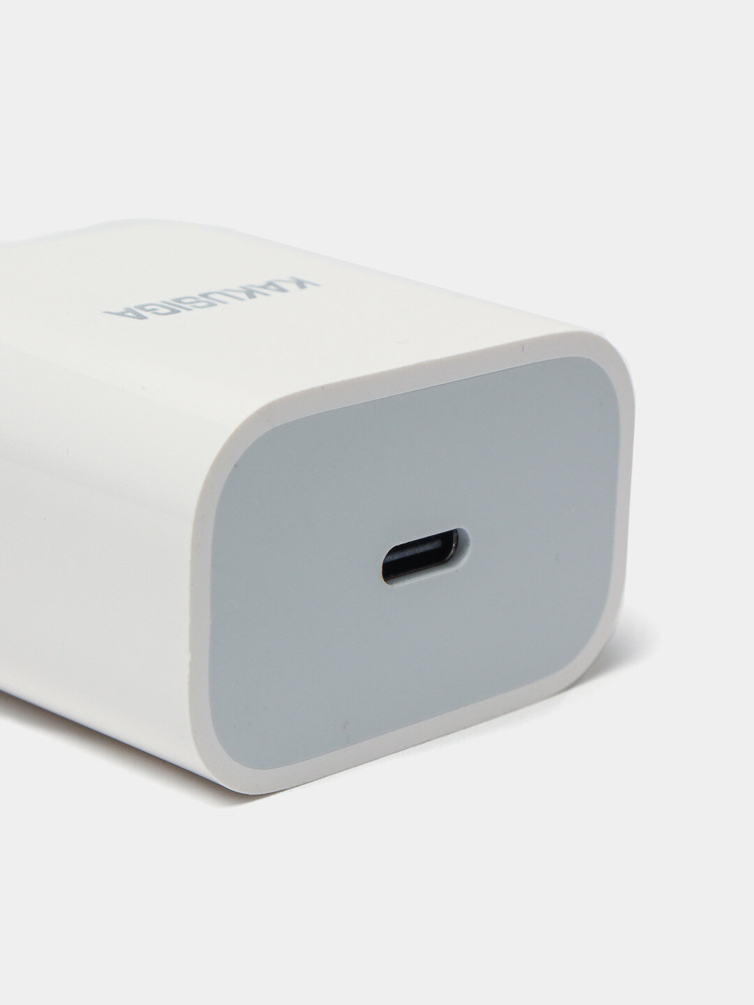 Адаптер быстрой зарядки KAKUSIGA, евровилка, 20Вт, USB-C/PD, белый — фото 1