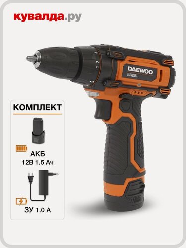 Изображение товара Аккумуляторная дрель-шуруповерт DAEWOO DAA 1210LI