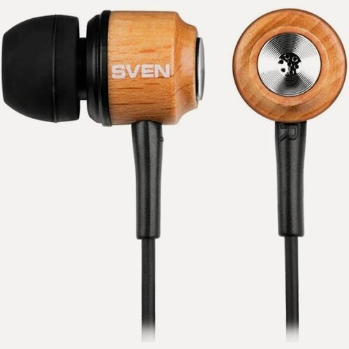 Изображение товара Наушники Sven E 12 WD (L-образный разъём, дерево)