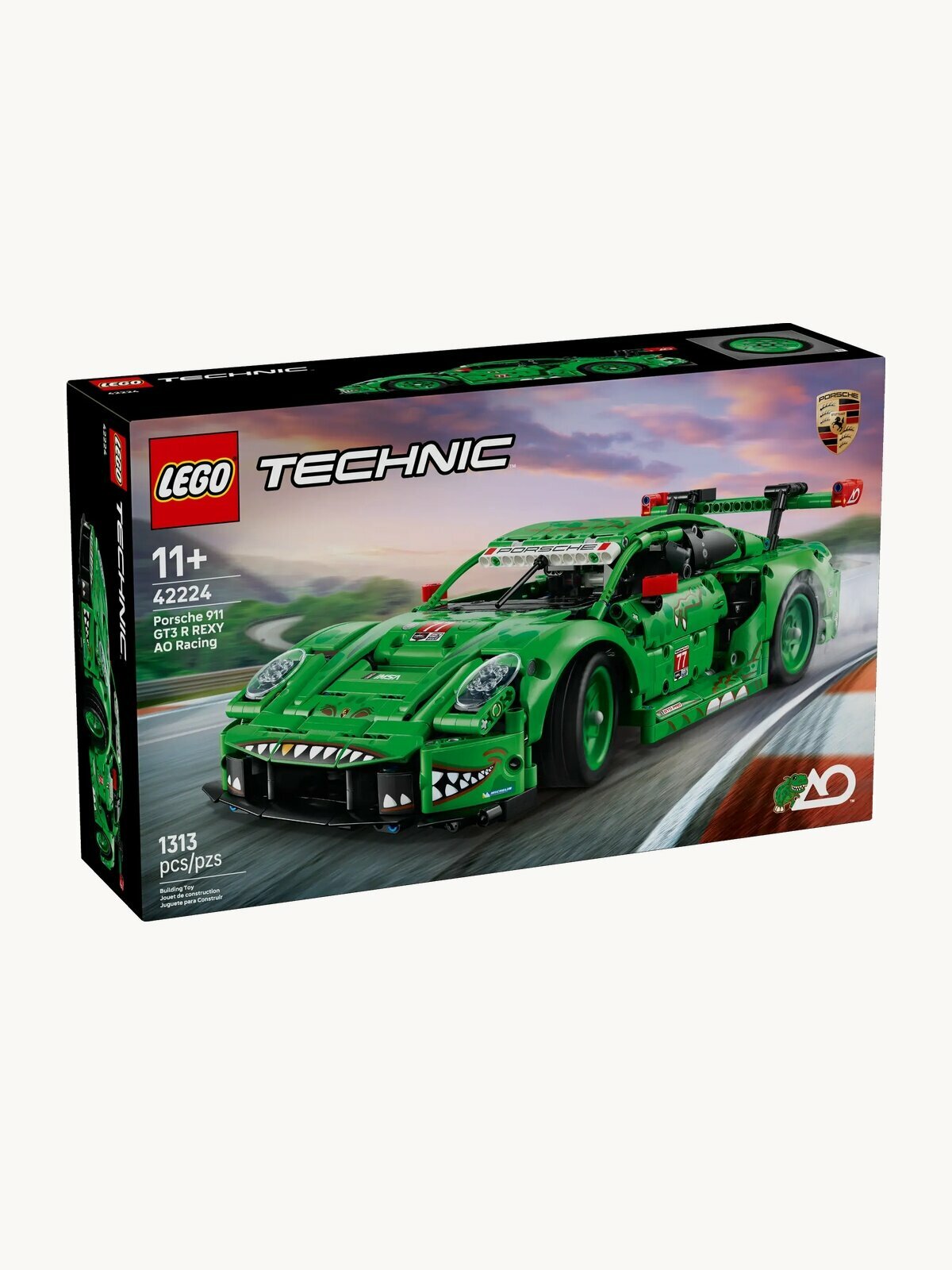 Конструктор LEGO Technic 42224 Автомобиль Porsche 911 GT3 R REXY AO Racing, 1313 дет.