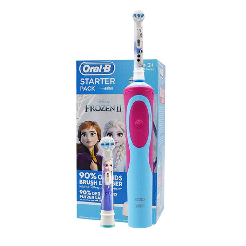 Электрическая зубная щетка Picasso Model German OralB D12, перезаряжаемая, с мягкими щетинками Frozen D100