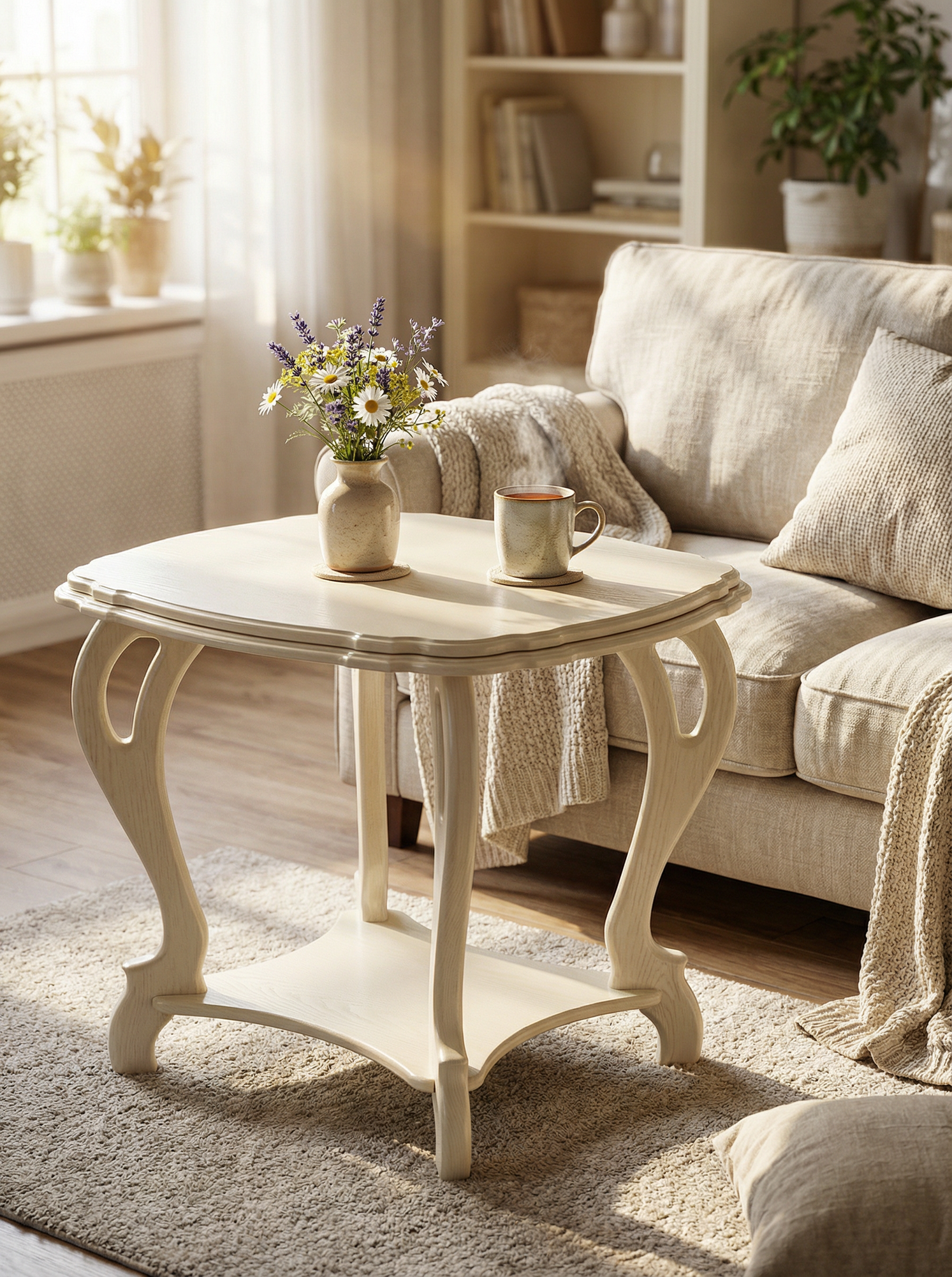 Стол журнальный Кофейный П дуб шампань Л